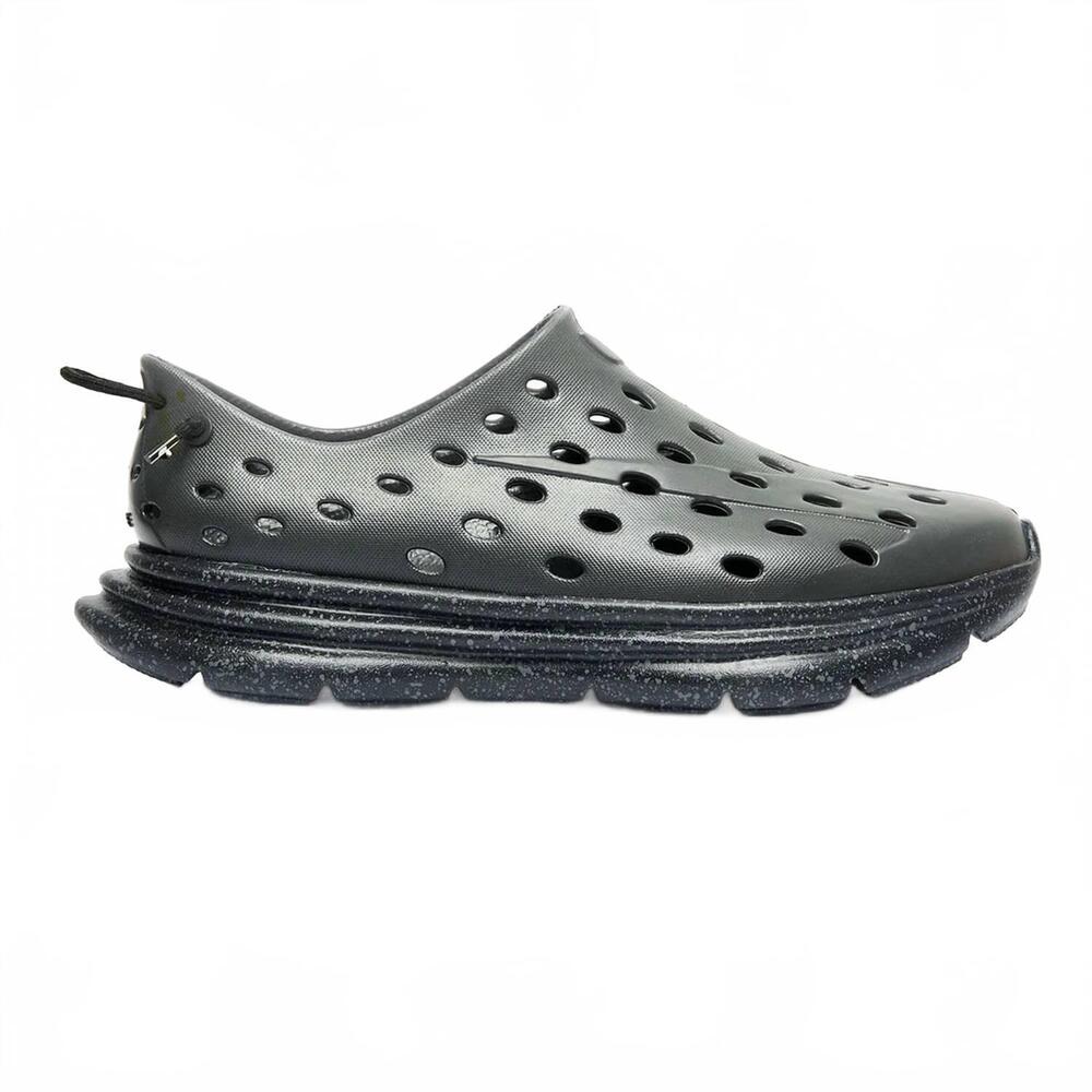 NEW KANE FOOTWEAR men's revive molded shoe in charcoal/black speckle